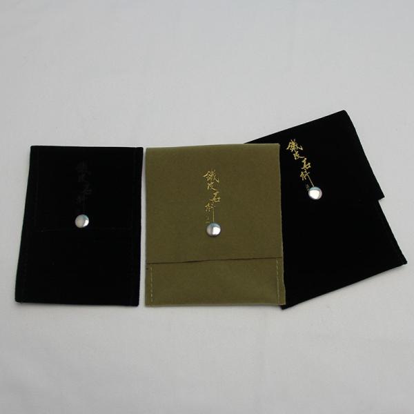 Velvet Foldable Jewelry Envelope Pouches Label Logo Small Size For Packing