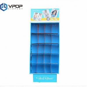 China Retail compartment pop up display stand paper floor display showcase for greeting cards on sale