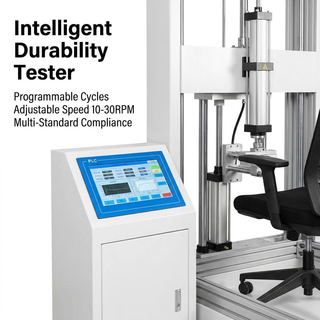 Computerized Chair Arm Reciprocating Bending Test Machine Dual Station Armrest Strength Detection Instrument CE Certified