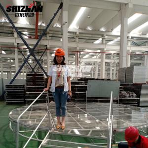 China Outdoor Event Glass Floor Portable Dance Stage TUV Certified 800kgs/Sqm on sale