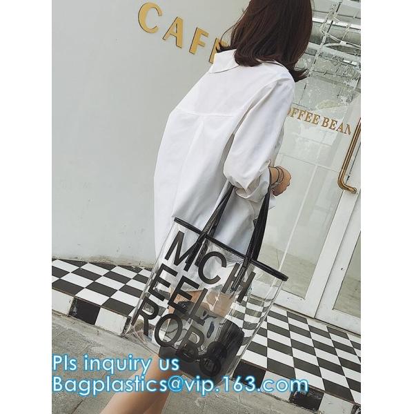 popular big handbags PVC printing women bag, Shoulder Bags Popular Women Beach Bags, shoulder designer luxury designer h