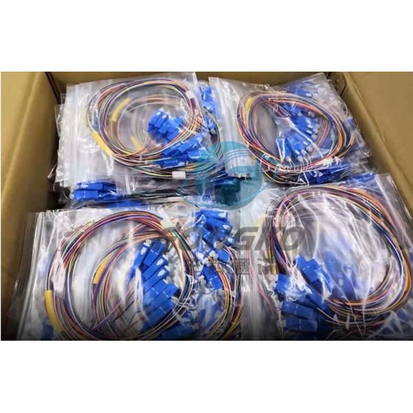 12 Colors G.657A1 Fiber Optic Pigtails SC APC UPC LSZH Jacket FTTH 0.9MM