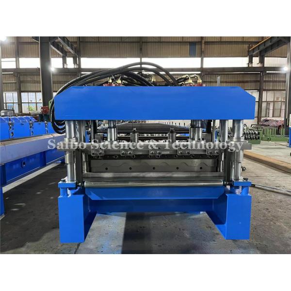 Chain Drive Tile Roll Forming Machine For Color Steel Plate With 15 Stations