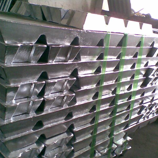 99.99% High Purity Zinc Metal Ingots For Die Casting Alloys Battery Industry
