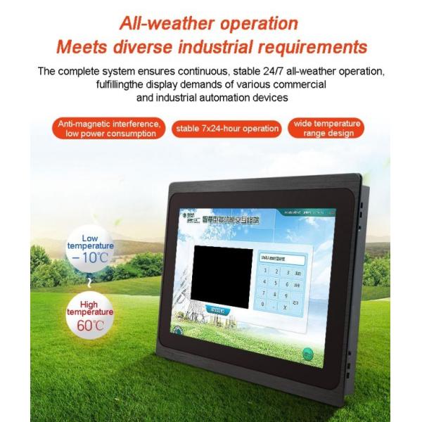 15.6 Inch Embedded Industrial Android Touchscreen Monitor 1920*1080 Capacitive Multi Touch LCD Waterproof Business Series with USB Input
