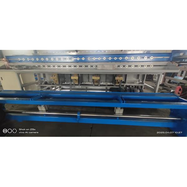 Black Galvanized Iron Wire Automatic Welded Mesh Machine With Plc Touch Screen