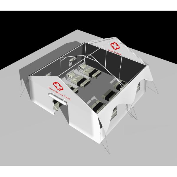 PVC Cover Emergency Survival Tent , Fireproof Lightweight Emergency Shelter
