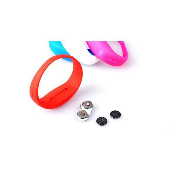 Sound Activated RFID Silicone Bracelets Blinking Lighted Bracelet For Events