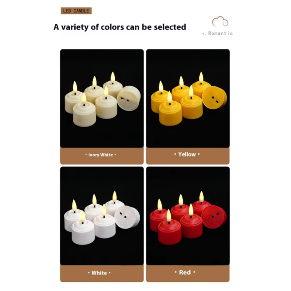Flameless Electric Tea Lights with 200+ Hour Runtime and Remote Control