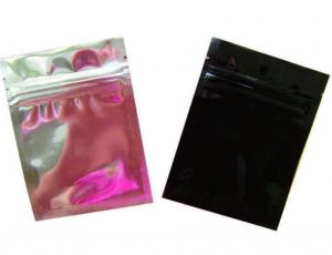 China plain mylar zipper bags for spice , herbal incense bag with zipper on sale