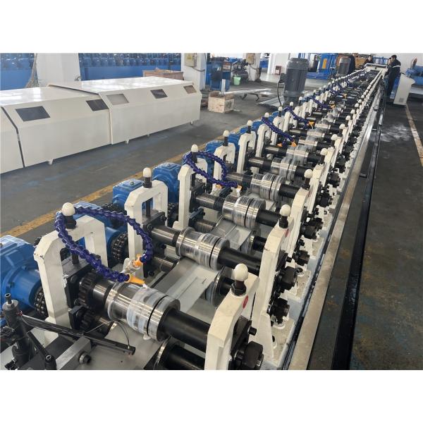 Module Frame Solar Roll Forming Machine With Punching 35mm 30KW