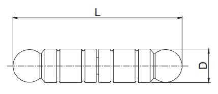 5" Adjustable Aluminum Bullet Hinges Heavy Duty Bullet Hinges