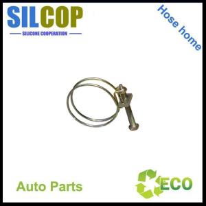 China carbon steel/stainless steel good perfomance 11-14mm Double Wire  Hose Clamps on sale