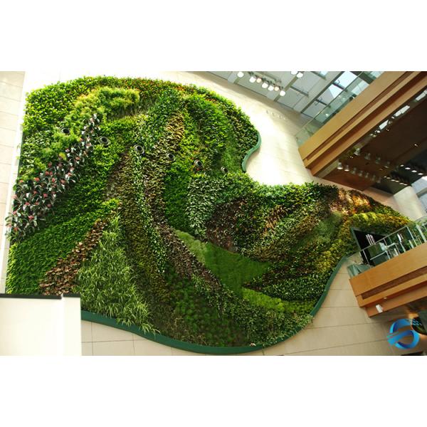 High Simulation Artificial Plant Wall Foam Backdrop Type Easy Maintain