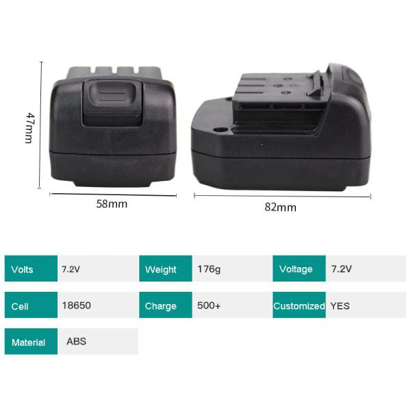 For Power Supply Power Tool Lithium Ion Batteries Toys 14.4W 18650 7.2V