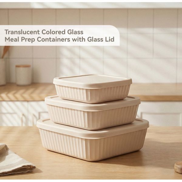 IKOO Borosilicate glass food storage containers with Lid