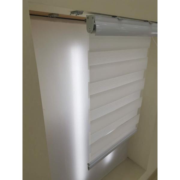 Blackout Zebra Blinds Roller Shades Soft Yarn Vertical 300cm Width
