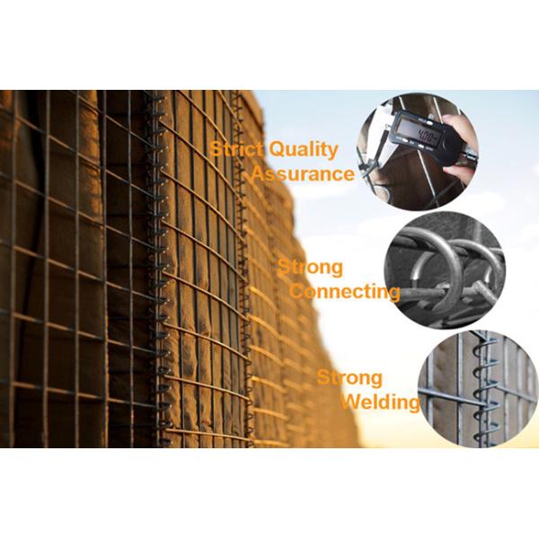 3"*3" Standard Security Military Welded Hesco Barrier Galvanized Wire