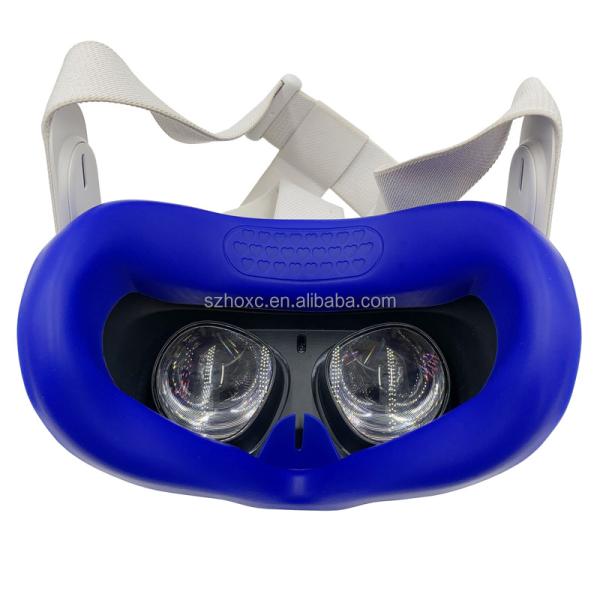 HOXC VR Protective Silicone Face Pad Compatible For Oculus Search 2 Accessories, Non-Slip Opaque Sweatproof Washable Replacement