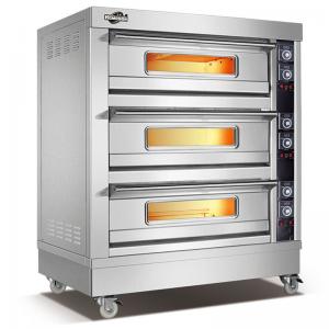 Buy cheap Commercial Bakery Equipment Electric Oven Bakery Machine 3 Deck 6 Trays Baking Oven Bread Cake Ovens Bakery product