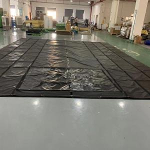 China Waterproof PVC Tarpaulin Fabric Flatbed Tarpaulin Sheet Lumber Tarp Loading Flatbed Truck Tarps on sale