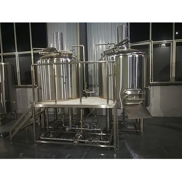 500L Complete Beer Brewing System , Electric Heating Commercial Beer Equipment