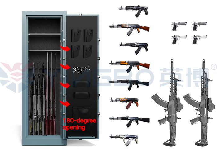 Small Fireproof Gun Safe 75 Mins Fireproof Rating Gun Safes Steel Fireproof Combination Safe