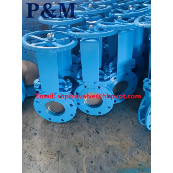 JIS standard cast steel knife gate valve