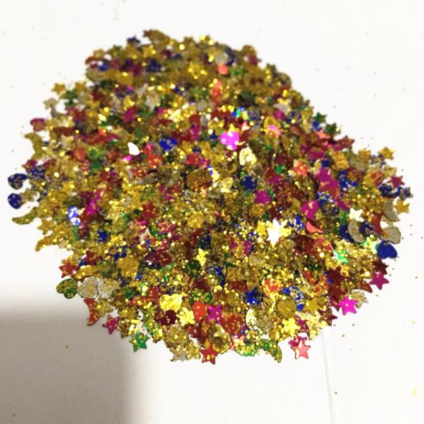 Person Christmas Eye Shadow Glitter Mixed Chunky Sequins PVC Moon Heart Pentacle Drip Filler Cosmetic Garment Christmas