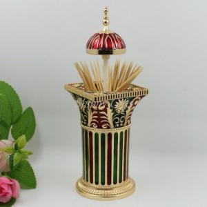 Buy cheap Shinny Gifts Chinese Handmade Vintage Style Lovely Egg Shape Automatic Toothpick Holder product
