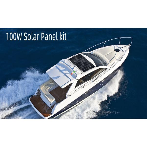 Waterproof 100W Monocrystalline Solar Panel with High Conversion Efficiency and Flexible Design
