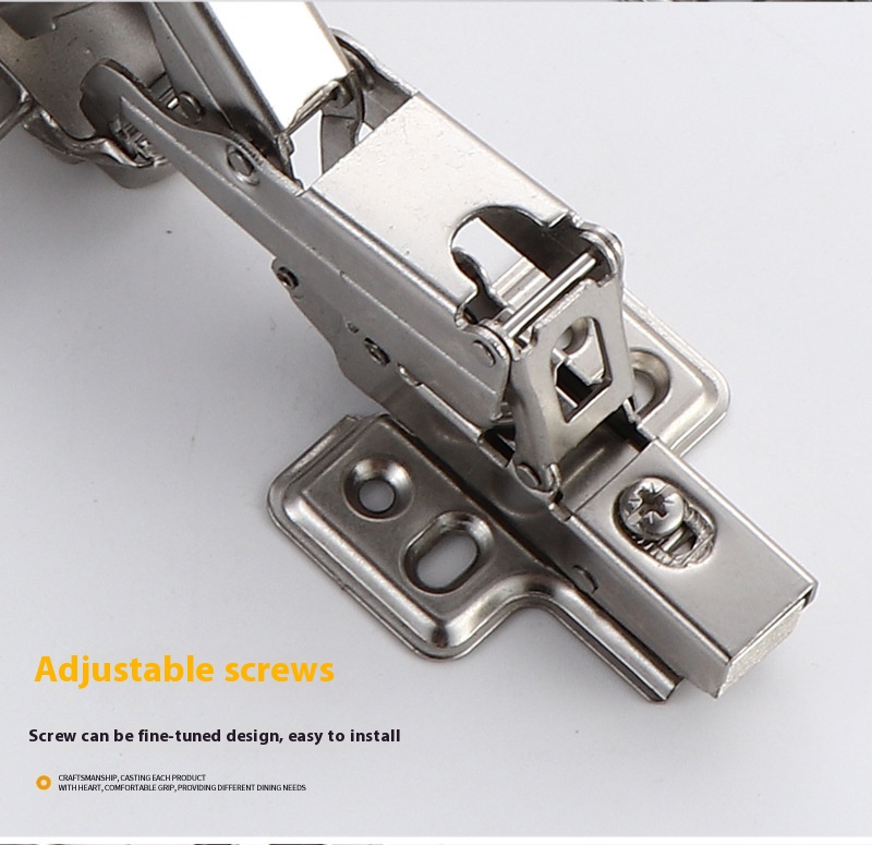 Modern Design 35mm Diameter Large Angle Foldable Hydraulic Buffer Damping 165 Degree Cold Steel Special-Shaped Hinge Living Room