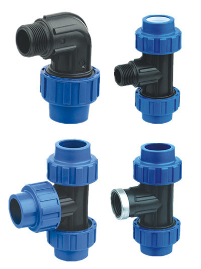 Plastic PP Pipe and Fittings PP PE Compression Fittings 1/2" 4" Inch Pipe Fittings