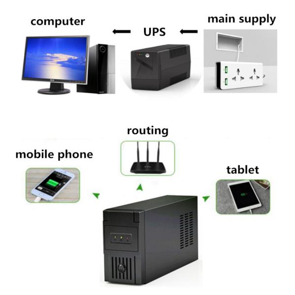 Standby 600W 1000VA Line Interactive UPS Power Supply For Router