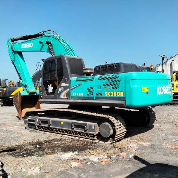 Big Used Excavator Kobelco SK350D Crawler Excavator 1.3-1.6m3 Bucket Capacity 35 Tons
