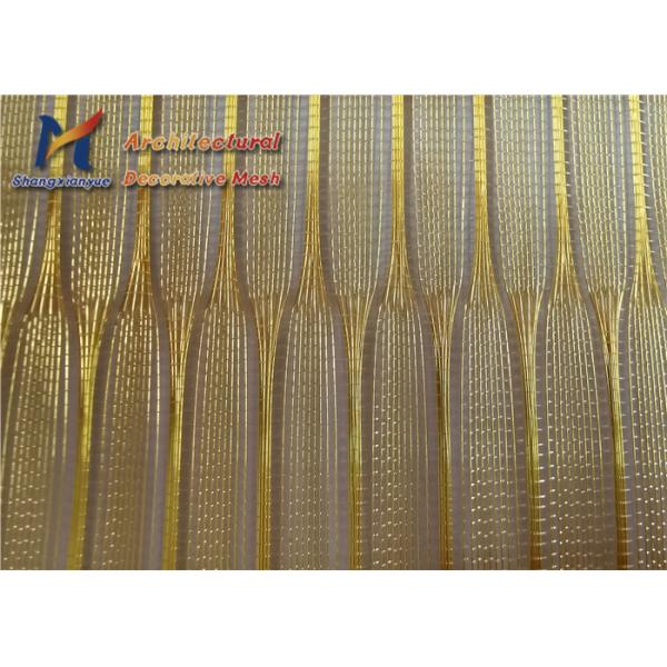 Tempered Laminated Glass Panels 1.0mm Copper Wire Mesh