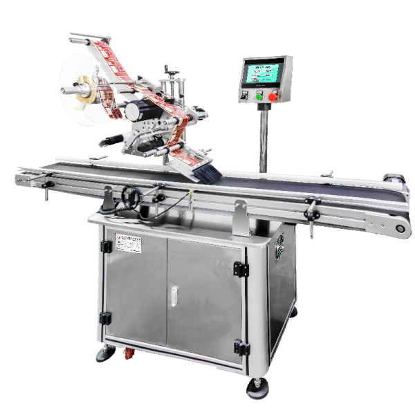 High Speed Automatic Flat Label Applicator Labeling Machine For Square Bottles 110V