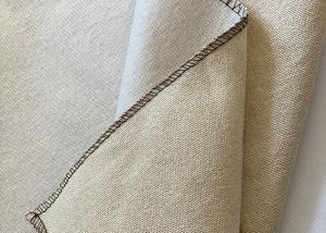 Buy cheap 290gsm Upholstery Sofa Fabric , Plain Cotton Linen Fabric Furnishing Curtain Carpet product
