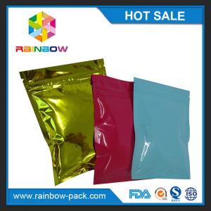 Custom printed foil laminated mini k mylar bag for medicine pills tamper evident zip lock plastic bags
