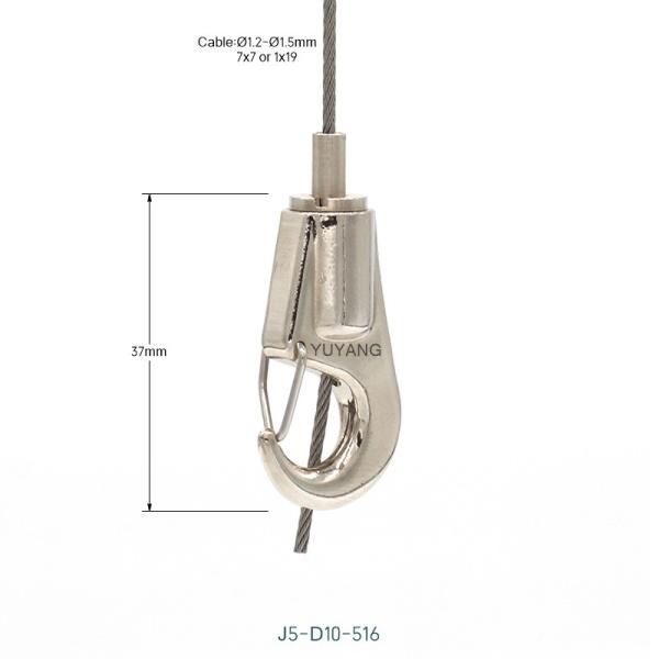 Nickel Plating Cable Suspension Kits Gallery Display Ceiling Wire Hanging Kit