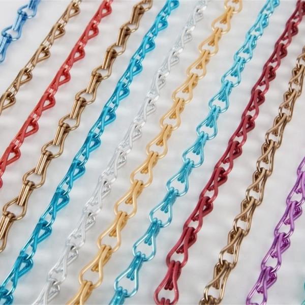 DIY Installation Aluminium Chain Curtain Rustproof Aluminium Chain Fly Screen
