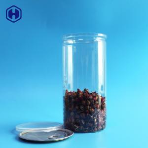 China Aluminum Lid Clear Plastic Cans Long High 1380ml 401# Pop Corn Packaging on sale