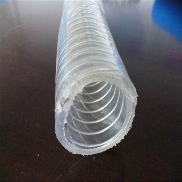Quality 1 inch PVC fiber steel wire reinforced water hose for sale
