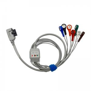 China North East 7 Lead Holter Cables With Snap End 0.9m TPU Jacket on sale
