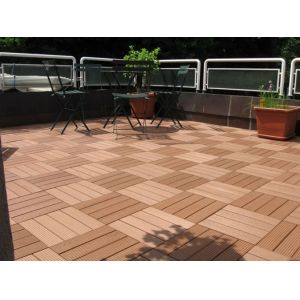Buy cheap Boardwalk / Playground WPC Deck Tiles With Anti - Slip Composite Material product