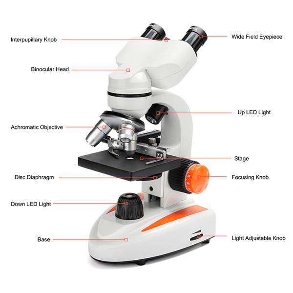 OPTO-EDU 400x Electron Optical Led Binocular Biological Microscope