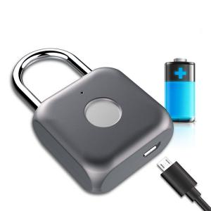 China IP65 Smart Outdoor Padlock Mini Keyless Outdoor Fingerprint Padlock on sale