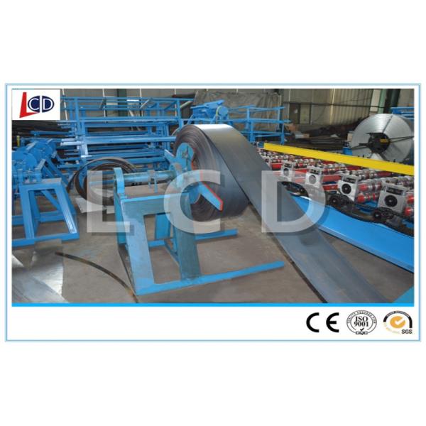PLC Control Welded Pipe Production Line Safe Using 11KW Power For Square Pipe