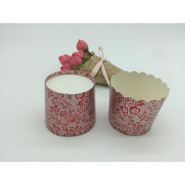 Flower Pattern Laser Cut Cupcake Wrappers Pastry Paper Liners Round Shape