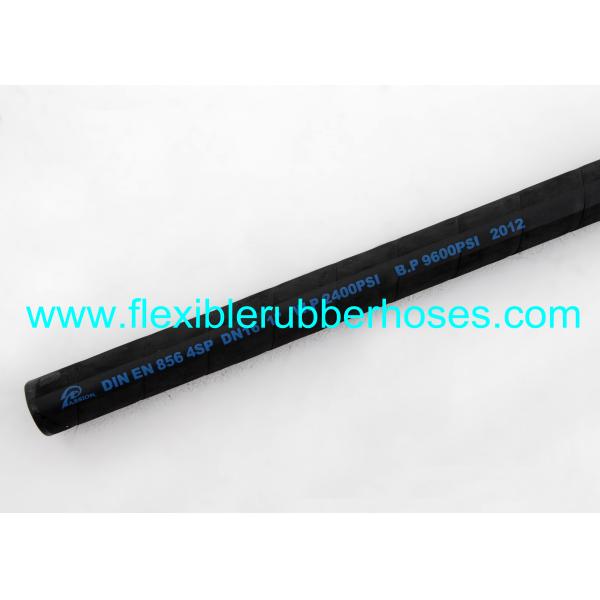 ID 1 / 4" ~ 2" 4SP 4 Wire Hydraulic Hose Black Cloth Wrapped Cover